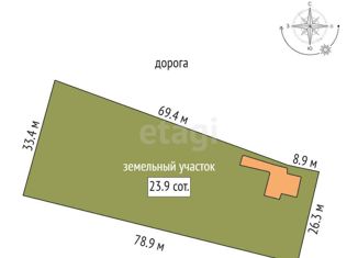 Продажа дома, 87 м2, деревня Дубровина, Набережная улица