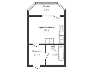 Продается квартира студия, 17.8 м2, Краснодар, улица Красных Партизан, 1/4к16, микрорайон Славянский