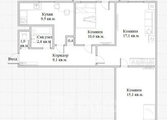 Продам 3-ком. квартиру, 64.8 м2, Санкт-Петербург, проспект Испытателей, 20, проспект Испытателей