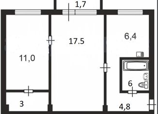 Продаю двухкомнатную квартиру, 45.5 м2, Санкт-Петербург, Новочеркасский проспект, 36к2, Новочеркасский проспект