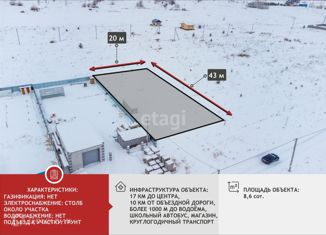 Продам земельный участок, 8.6 сот., деревня Субботина