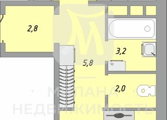 Продаю 1-комнатную квартиру, 51.8 м2, Оренбург, улица Юркина, 2