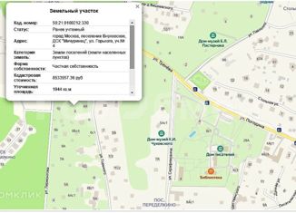 Продается земельный участок, 20 сот., поселок ДСК Мичуринец, улица Горького, 4