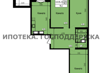 Продается 3-ком. квартира, 90.9 м2, посёлок Парголово, ЖК Прагма Сити, Ольгинская дорога, 3/20