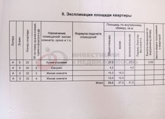 Продажа 3-комнатной квартиры, 60 м2, Ставрополь, Объездная улица, 5Б, микрорайон № 4