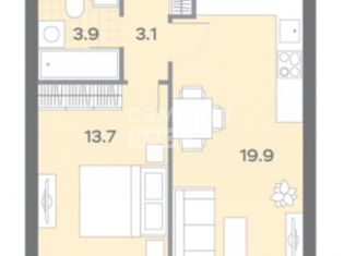 Продаю 1-ком. квартиру, 40.6 м2, Москва, Ильменский проезд, 1с8, станция Лихоборы