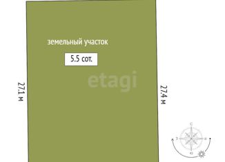 Продажа земельного участка, 5.5 сот., Тюменская область, Питерская улица