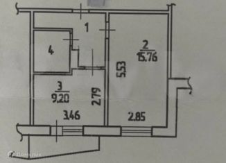 1-ком. квартира на продажу, 34 м2, Белгородская область, микрорайон Северный, 15