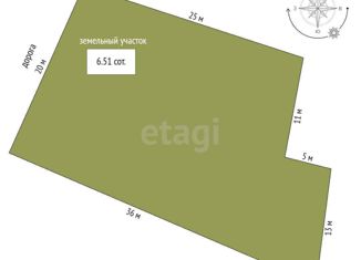 Продаю земельный участок, 6.5 сот., село Ароматное, Лавандовая улица