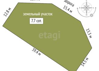 Продажа земельного участка, 7.6 сот., село Украинка