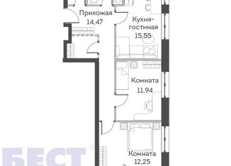 Продам 3-ком. квартиру, 61 м2, Москва, Муравская улица, 42к1, ЖК Мир Митино