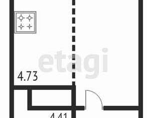 Продается квартира студия, 27.5 м2, Ульяновск, ЖК Сиреневый, жилой комплекс Сиреневый, 3