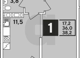 Продается комната, 41 м2, Краснодар, Заполярная улица, 38, микрорайон Славянский