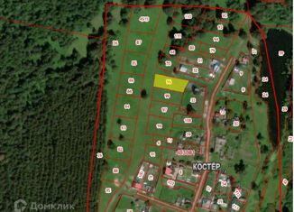 Участок на продажу, 12 сот., поселок Костер, Каслинская улица