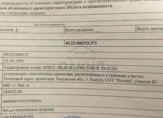 Продажа дома, 14 м2, Калуга, Ленинский округ, садоводческое некоммерческое товарищество Путеец, 78