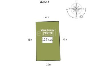 Земельный участок на продажу, 10.5 сот., Красноярск, Октябрьский район, улица Елены Стасовой, 69Л