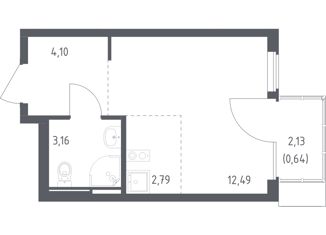 Продам квартиру студию, 23.18 м2, село Остафьево, жилой комплекс Остафьево, к22