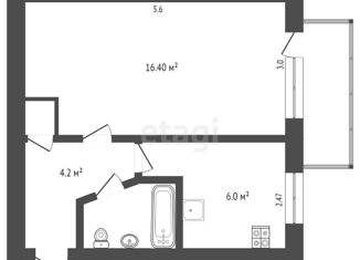 Продажа однокомнатной квартиры, 31 м2, Симферополь, улица Беспалова, 29