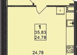Продается 1-ком. квартира, 35.83 м2, Нижний Новгород, улица Гоголя, 14, улица Гоголя