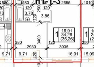 Продам 1-ком. квартиру, 35 м2, Краснодар, Арбатская улица, 36, Арбатская улица