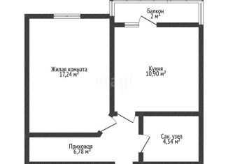 Продается однокомнатная квартира, 39.4 м2, Краснодар, Стахановская улица, 1/5к3, микрорайон Авиагородок