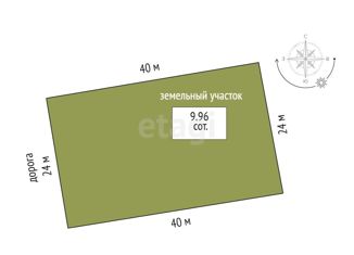 Продажа земельного участка, 9.96 сот., СНТ Виктория-1, Центральная улица, 58л