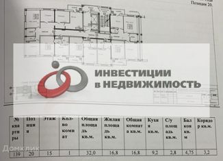 Продается 1-ком. квартира, 32 м2, Ставрополь, улица Рогожникова, 23, ЖК Европейский-3