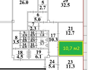 Сдача в аренду офиса, 10.7 м2, Находка, Находкинский проспект, 36