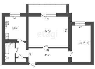 Продам 2-комнатную квартиру, 66.1 м2, Тюмень, Ямская улица, 77к3