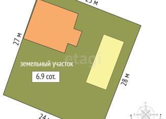 Дом на продажу, 120.7 м2, СНТ Рассвет, Луговая улица