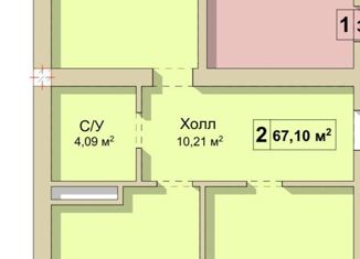 Продажа 2-комнатной квартиры, 67.1 м2, село Кенже, Каменская улица, 1