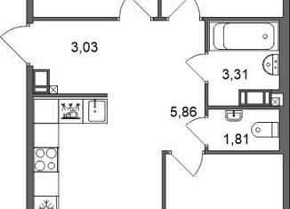 Продам 3-комнатную квартиру, 74.5 м2, городской посёлок Фёдоровское, Счастливая улица, 4