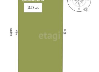 Продам земельный участок, 11.8 сот., садовые участки 3-й массив