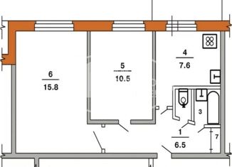 Аренда 2-комнатной квартиры, 43 м2, Ижевск, Заречное шоссе, 39, жилой район Строитель