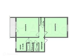2-комнатная квартира на продажу, 45 м2, Тульская область, Школьная улица, 32А