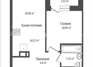 Продам однокомнатную квартиру, 41.2 м2, Тюмень, улица Пожарных и Спасателей, 14