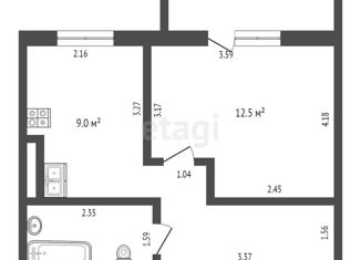 Продаю 1-ком. квартиру, 32.5 м2, Пыть-Ях, 6-й микрорайон, 14