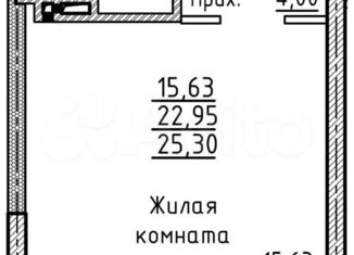 Продается 1-комнатная квартира, 24 м2, Новосибирск, Волховская улица, 31, метро Речной вокзал