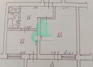 Продажа 1-комнатной квартиры, 43.9 м2, село Абрикосовка, улица Ленина, 18
