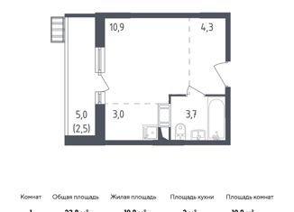 Квартира на продажу студия, 23.8 м2, поселение Рязановское, ЖК Алхимово, жилой комплекс Алхимово, к3.2