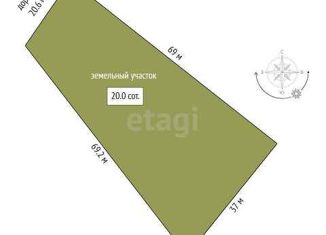 Продам участок, 20.04 сот., садоводческое товарищество Полиграфист, Малиновая улица