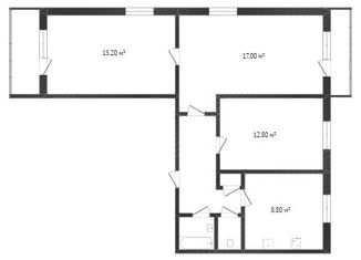 Продажа трехкомнатной квартиры, 62.6 м2, Тобольск, 6-й микрорайон, 37