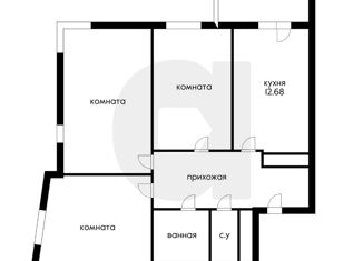 Продам 3-ком. квартиру, 80 м2, Краснодар, Уральская улица, 71, ЖК Галактика