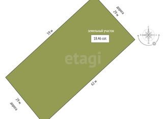 Продаю участок, 18.5 сот., посёлок Детский Дом № 29, Берёзовая улица
