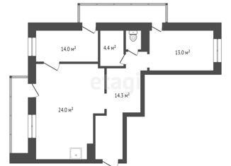 Продам 3-ком. квартиру, 80 м2, Красноярск, Советский район, Комсомольский проспект, 17