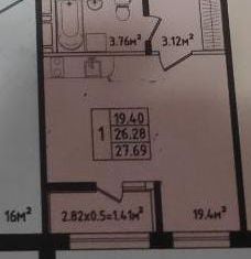 Продам квартиру студию, 30 м2, аул Новая Адыгея, Береговая улица, 3к15, ЖК Мега-Победа