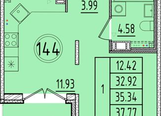 Продажа 1-ком. квартиры, 32.92 м2, Санкт-Петербург, Образцовая улица, 6к2