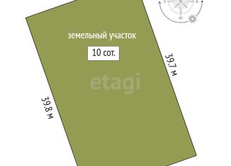 Земельный участок на продажу, 10 сот., Тюменская область, Рубиновая улица