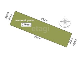 Земельный участок на продажу, 12.5 сот., село Мазанка, Ясная улица, 14