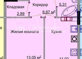 Продается 1-ком. квартира, 42.8 м2, Иваново, улица Семенчикова, 2к1